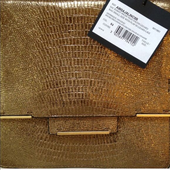 Lanvin Madame Metallic Shoulder Bag w/ Flap NWT - Picture 3 of 5